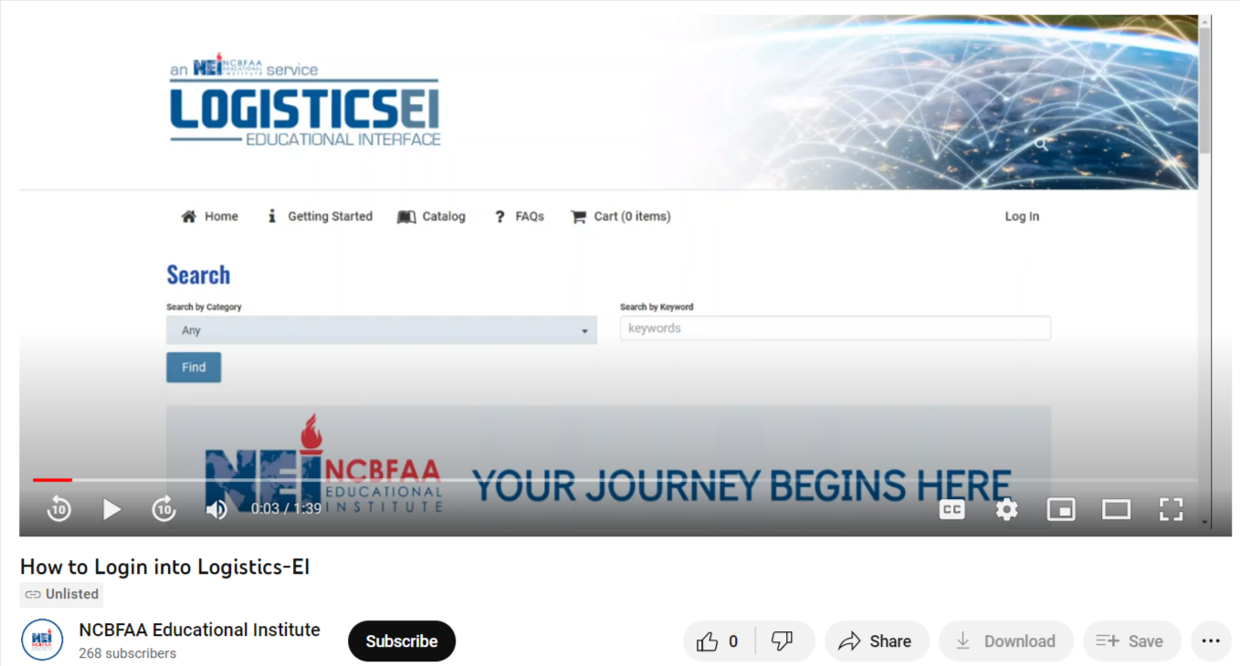 How-to-Login-into-Logistics-EI-YouTube Screenshot
